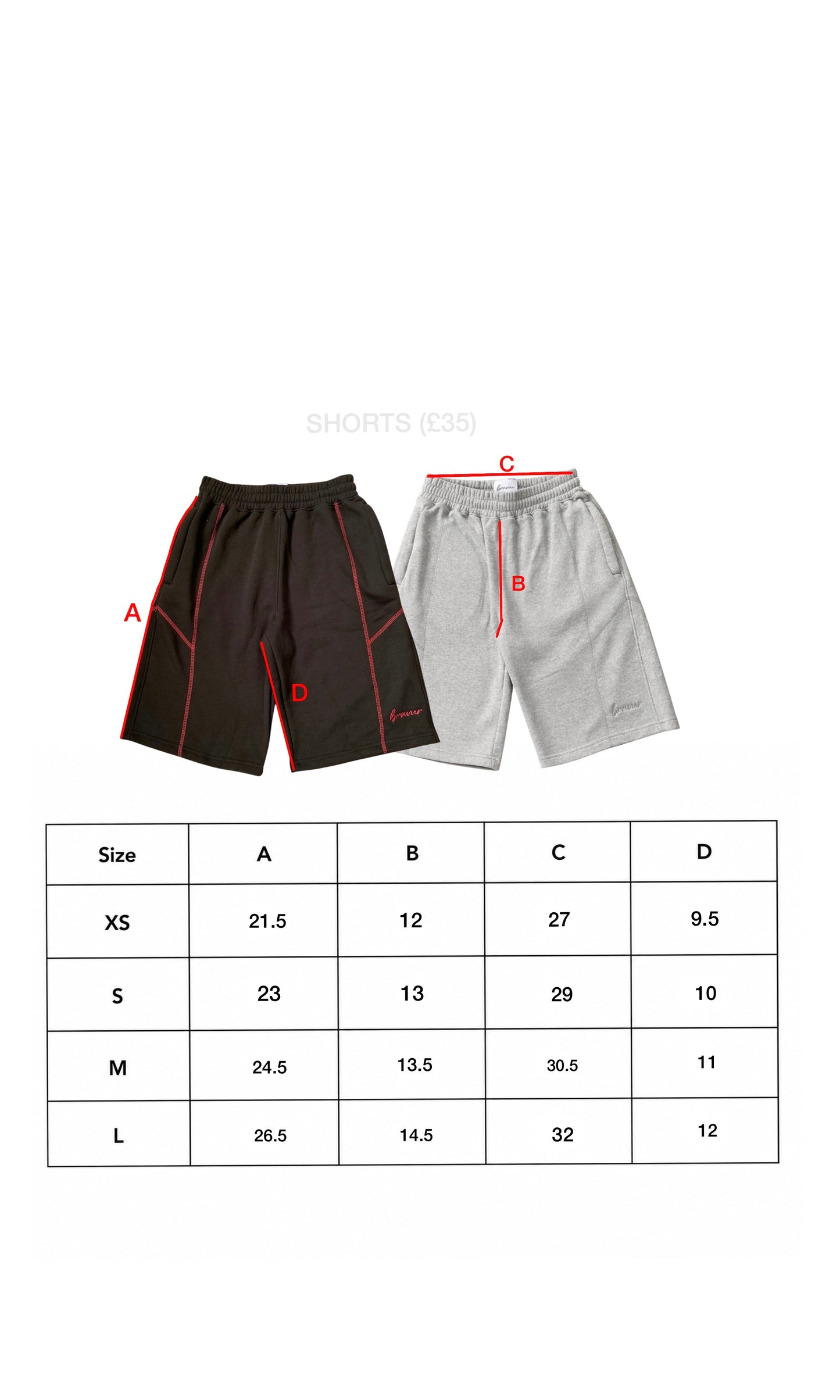 Ash Grey Shorts