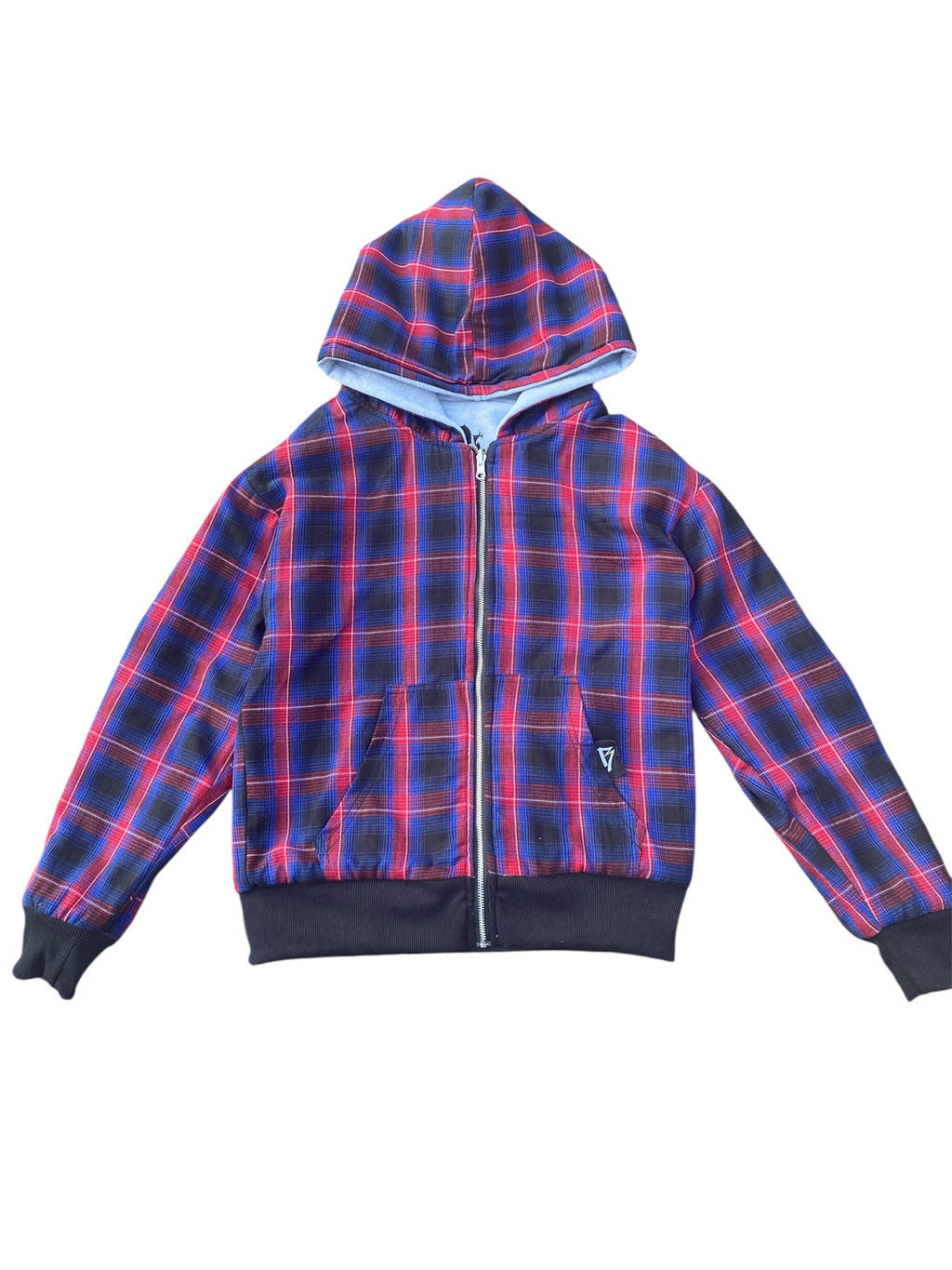 Plaid Reversible Zip Up