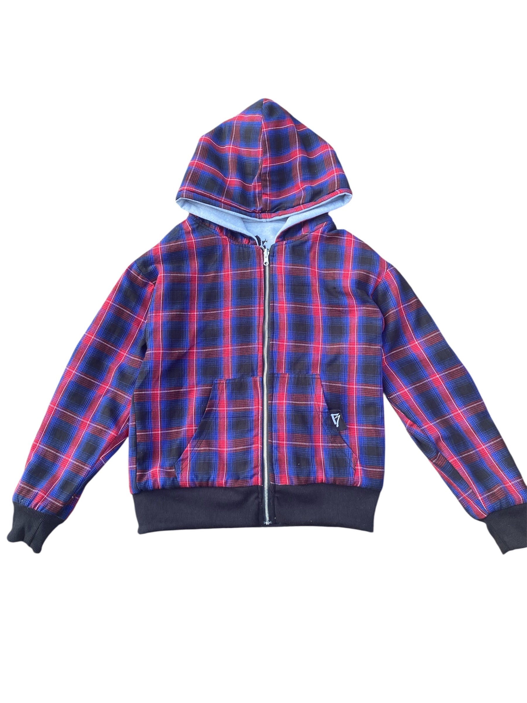 Plaid Reversible Zip Up