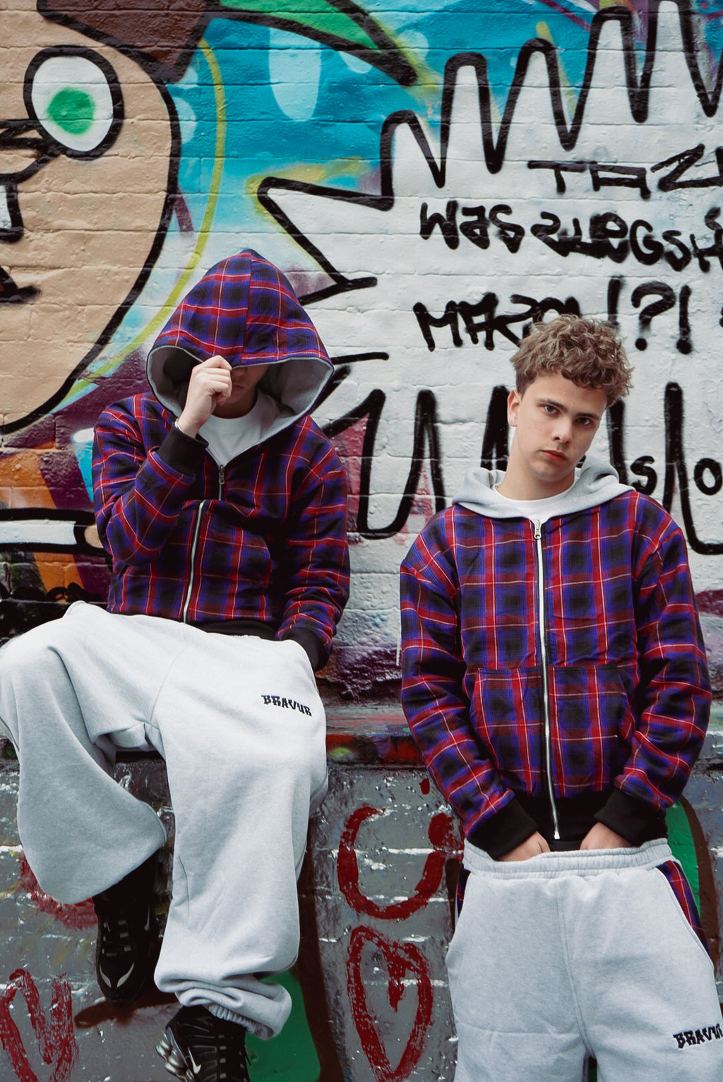 Plaid Reversible Zip Up