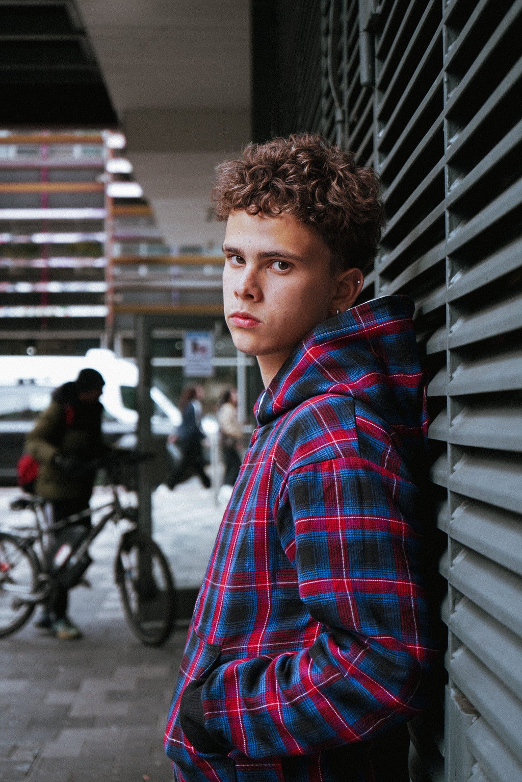 Plaid Reversible Zip Up